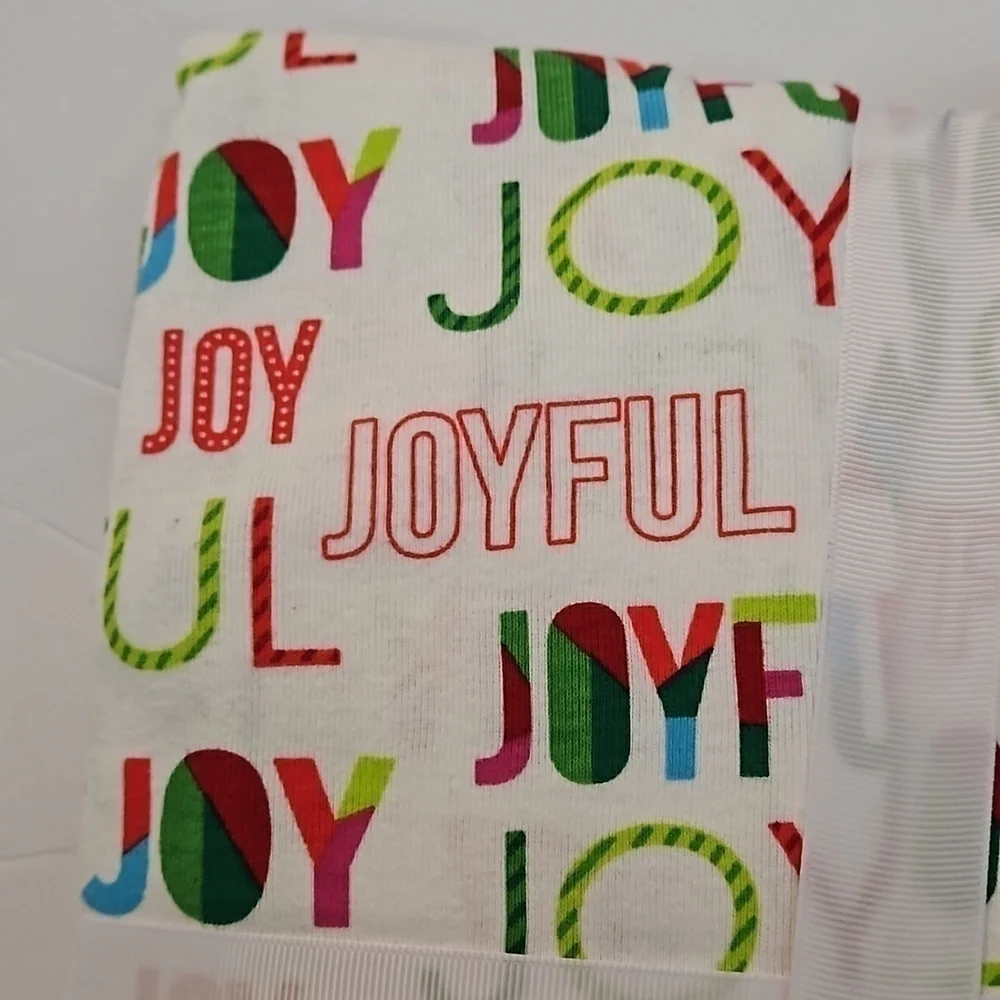Wondershop Women's' 2 piece Pajamas Set sz 2X Cream Red Green NWOT